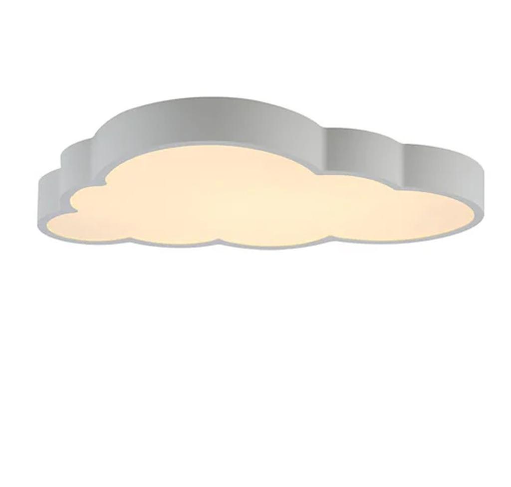 Creative White Cloud LED Ceiling Light Children's Bedrooms Stepless Dimming Study Lamp with Remote Control Kitchen Lighting