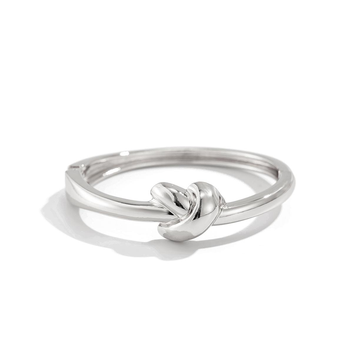 

Браслет темпераментный узловатый глянцевый браслет с пружинной застежкой, персонализированный гофрированный браслет ювелирные изделия женские