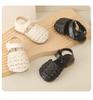 Korean Style Woven Baby Sandals - Breathable, Non-slip Soft Sole Shoes for 1-3 Year Old Girls