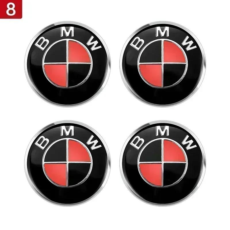 4PCS 56MM 60MM 65MM Car Emblem Wheel Center Hub Caps Stickers for BMW E32 E34 E53 E64 F10 F20 F30 X1 X3 X5 X6 E71 E90 E91