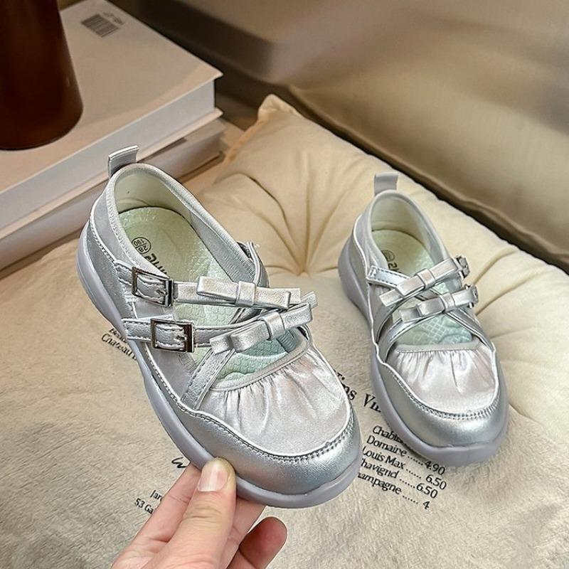 

Korean Ballet-style Girls Shoes Lightweight Mary Jane Shoes Satin Single Shoes Soft-soled Casual Shoes Non-slip Sports Shoes 37 серый