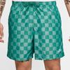 Nike Club Logo Embroidered Plaid Comfortable Casual Shorts Men shorts Peacock-Stone FN3099-365