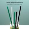 ZISIZ Disposable Long Thin Straight Bubble Tea Straw
