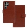 For Samsung Galaxy S24 Ultra Leather Case Phone Wallet Crazy Horse Texture