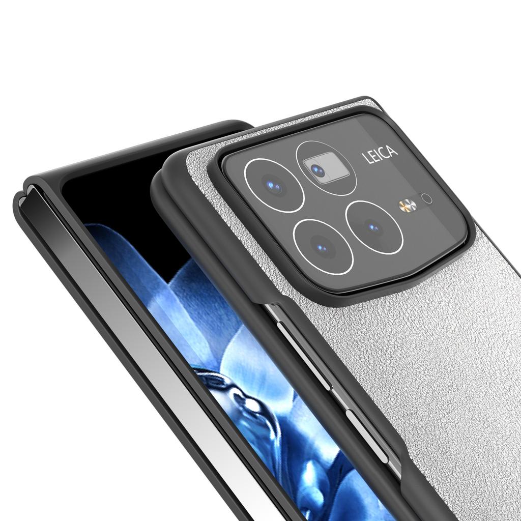 For Xiaomi Mix Fold 4 5G Case PU Leather Coated PC Folding Phone Cover