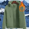 Women's Fleece-Lined Warm Hooded Jacket Soft Long Sleeve Zip-Up Coats Casual Outdoor Sportswear for Fall/Winter Fleece Jacket