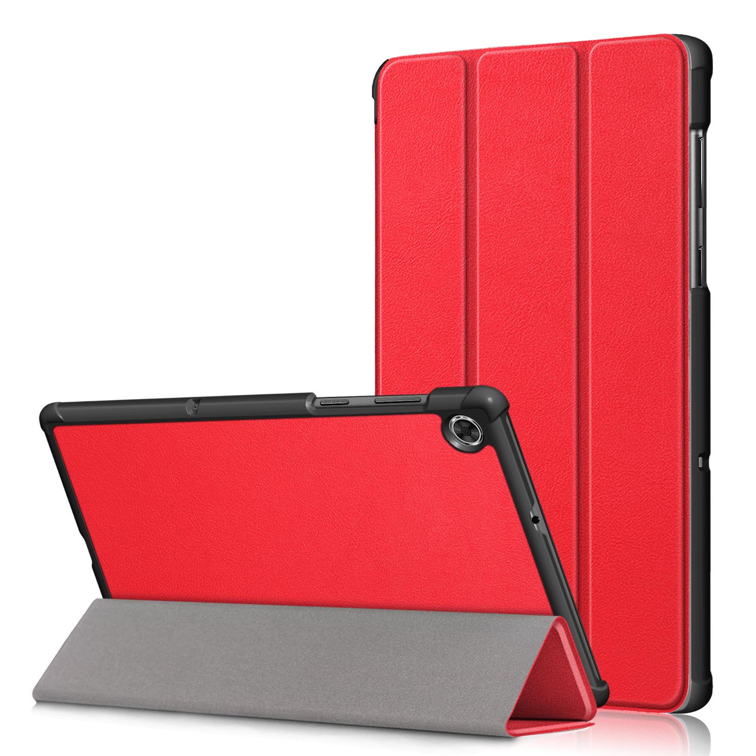 

для Tab M10 FHD Plus TB-X606F X606X 10.3 Кожаная подставка умный чехол M10 Plus 3-го поколения 10 6 Чехол TB-125FU Xiaoxin Pad M10 FHD Plus X606F X красный