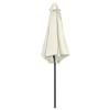 Sun Umbrella with Aluminum Pole 270 x 246 cm Sand White