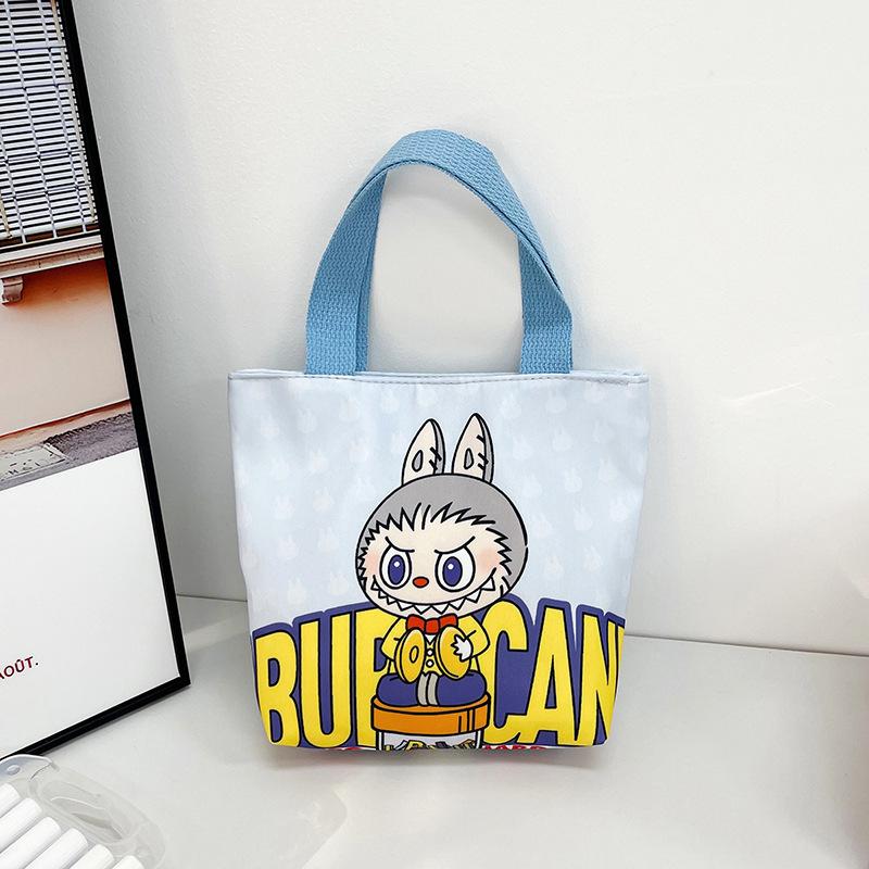 New Labubu handbag all-match lunch portable handbag student snack girl tote bag