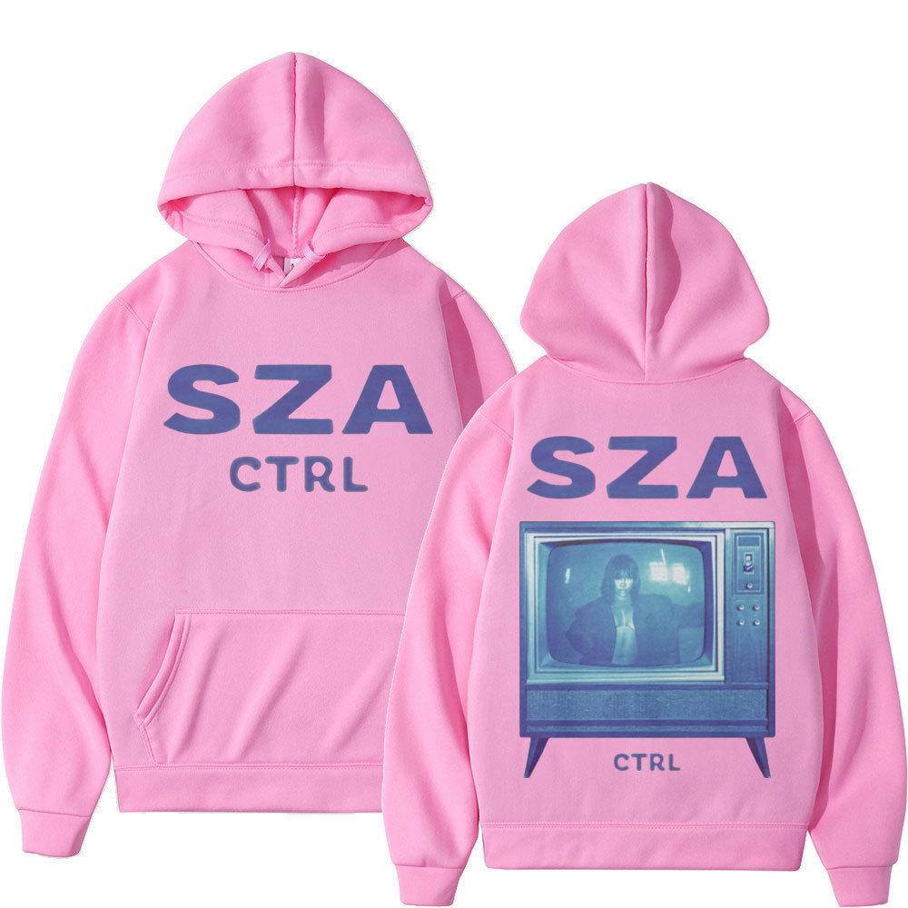 SZA's music album printed hoodie, autumn/winter men's retro letter long-sleeved hoodie, Y2K gothic punk sweatshirt, casual menswear.