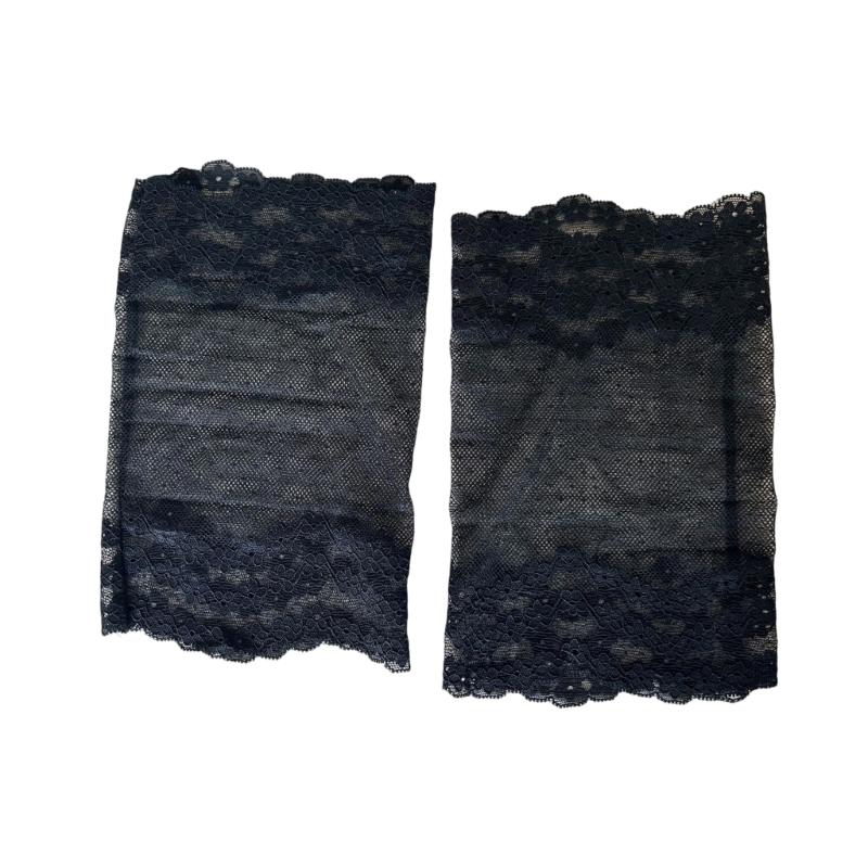 Japanese Tiered Ruffle Lace Leg Warmers for Women and Teens Knee Length Flared Leg Covers for Cosplay and Daily Wear