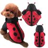 Ropa para Mascotas, Chaqueta Acolchada de Algodón para Perro Mariquita 3D de Halloween, Abrigo Divertido para Cachorro