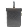CHANEL No. 5 Black Bicolor Lamb GHardware 2-Way Vanity Shoulder bag blackUsed