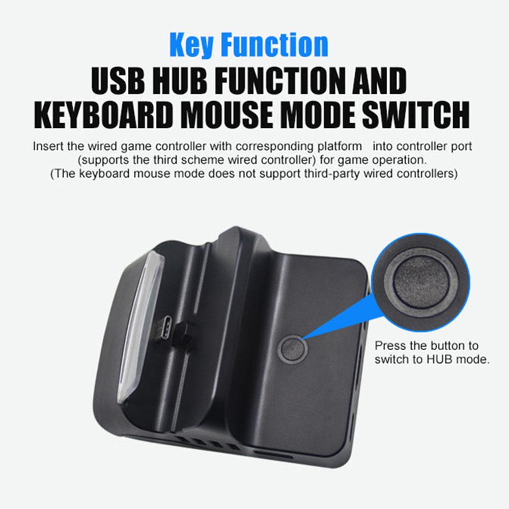 TOPWOLF For Nintendo Switch/Switch OLED Game Console Charging Base TV Screen Projection Video Converter