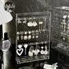 Transparent Jewelry Storage Box Earring Organizer Necklace Ring Stand Acrylic Holder Large Women Trinket Boxes Display Case