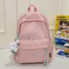 Bowknot Backpack Print With Comfortable Shoulder Straps For School Outings And