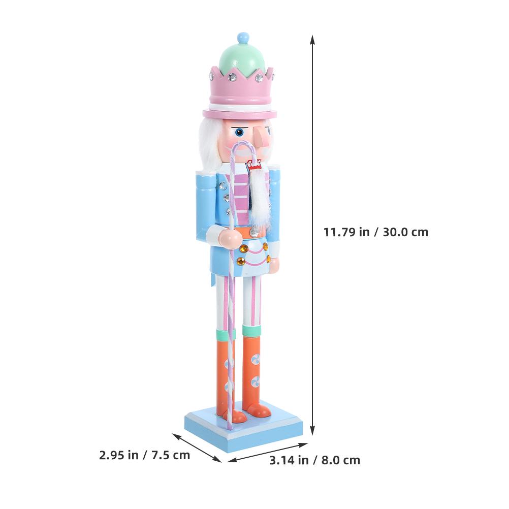 

Christmas Nutcracker Wooden Soldier Small Decorative Ornament Tabletop Nutcracker Christmas Party Decoration Holiday Nutcrackers