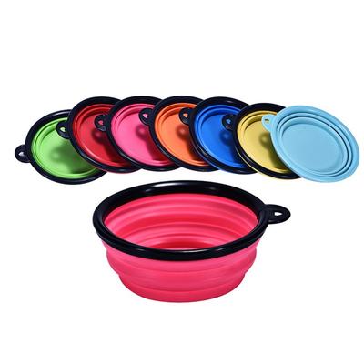 Small Sized Pet Foldable Silicone Dog Bowls Dog Feeding Utensils Outdoor Portable Foldable Dog Dishes In Stock Ideal for Dog