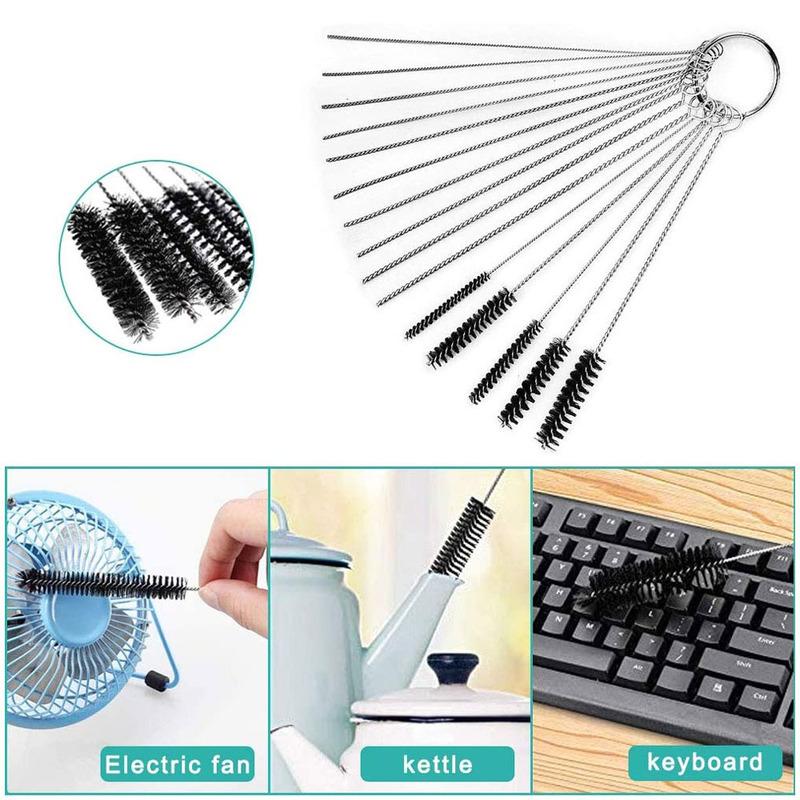 Autoreiniger Werkzeugset Vergaser Kohle Schmutz Düse Entfernen Reinigungsnadeln Bürsten Reinigungswerkzeuge für Automobil Motorrad Schläuche