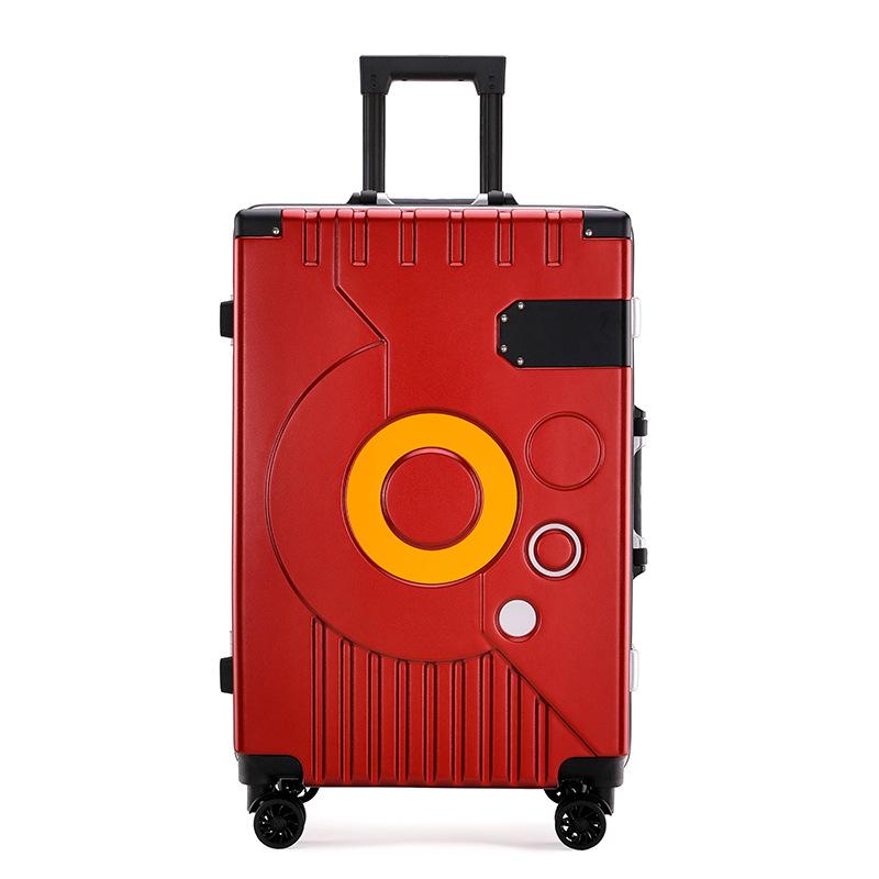 Large Capacity 20''/24'' Aluminum Frame Suitcase with Universal Wheels & Drop-Resistance