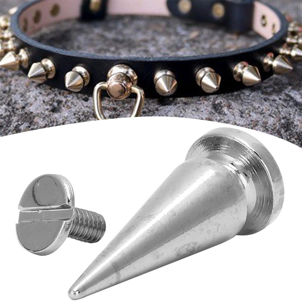 10set 10*26mm Copper Bullet Rivet Metal Stud with Screw Set for DIY Leather Craft Bag Shoe