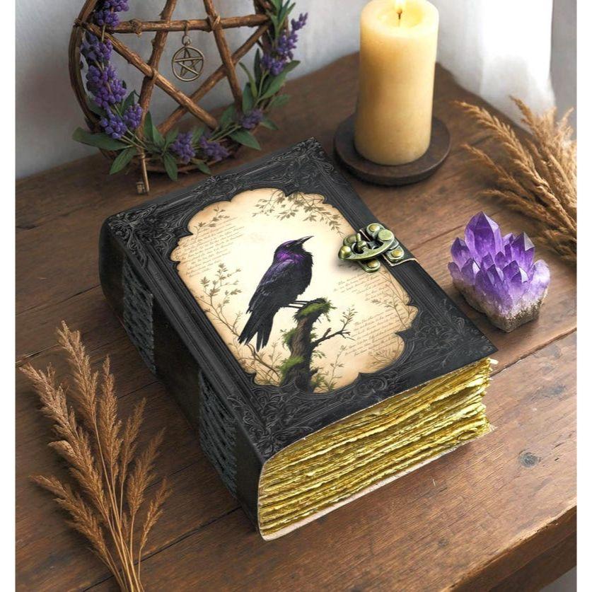 

Журнал из кожи: Готический Гримуар Книга Теней 7 x 5 in