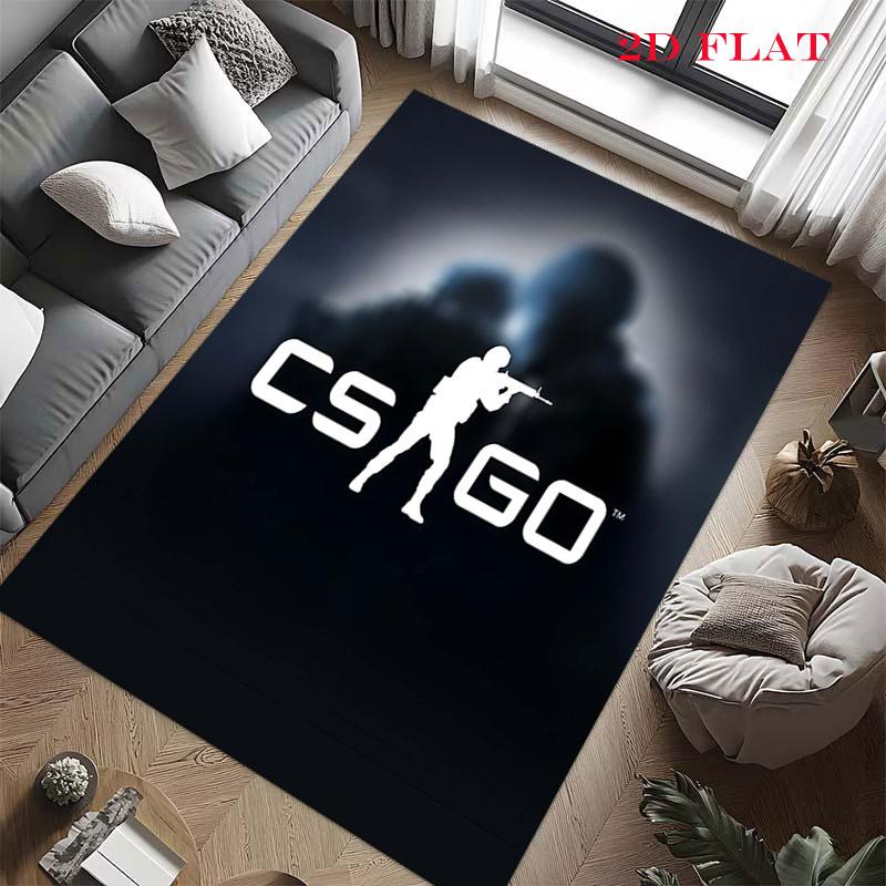 csgo2 Carpet Rug for Living Room Bedroom Home Sofa Decoration,Kids play Nonslip Floor Mat