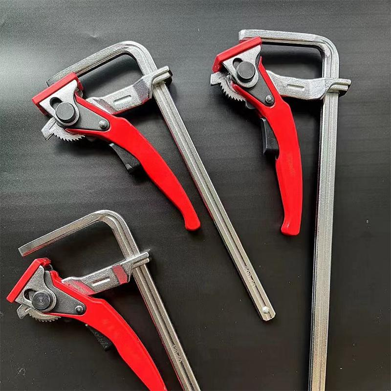 Rychloupínací ráčnová vodicí lišta Svorka Tesařská F svorka Těžká lištová svorka S protiskluzovou podložkou Pro Mft stůl a vodicí lištu