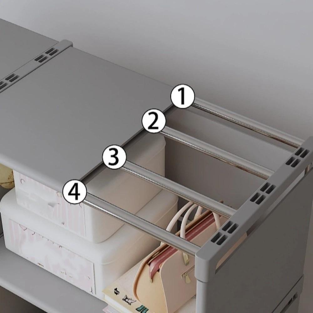 Durable Multilayer Bookshelves Cases 5/6 Tiers Cube Storage Organizer Metal Shoe Rack  Storage