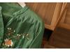 Embroidered Patchwork Cardigan - New Chinese Style Button-Up Shirt