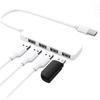 USB Port Hub Multifunctional Plug Play Compact 4-in-1 USB 2.0 Extension Adapter for Laptop