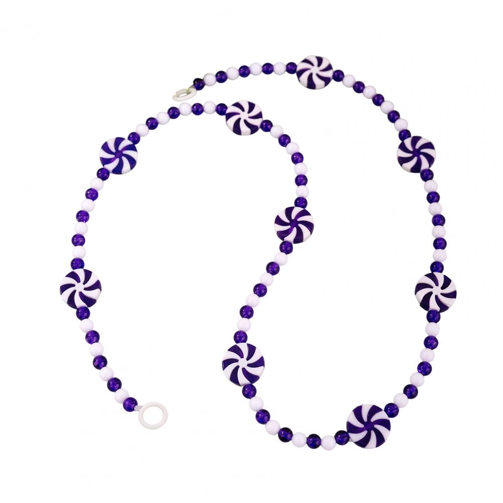 Christmas Candy String Garland Colorful Beaded Tassel Decoration Festive Christmas Candy Garland for Xmas Tree for Wreath