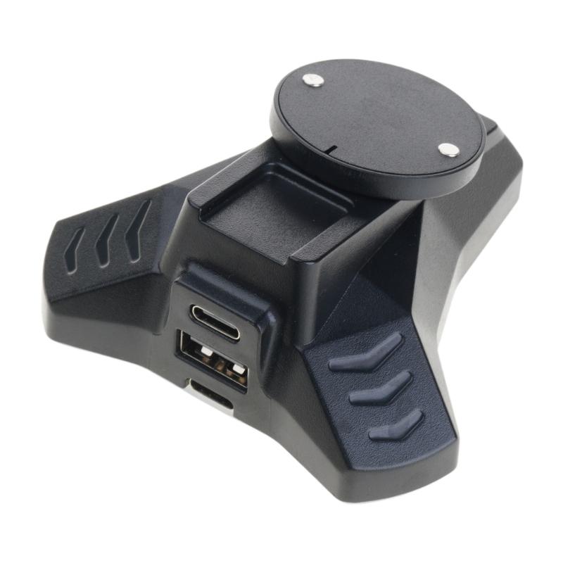 Type C Mouse Charging Dock Black Charging Stand for Logietch GPROX Superlight2 GPW4/3/2/1 Mouse with LED Indicator