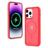 For iPhone 16 Pro Back Cover Skin Touch Frosted Translucent Magnetic Phone Case