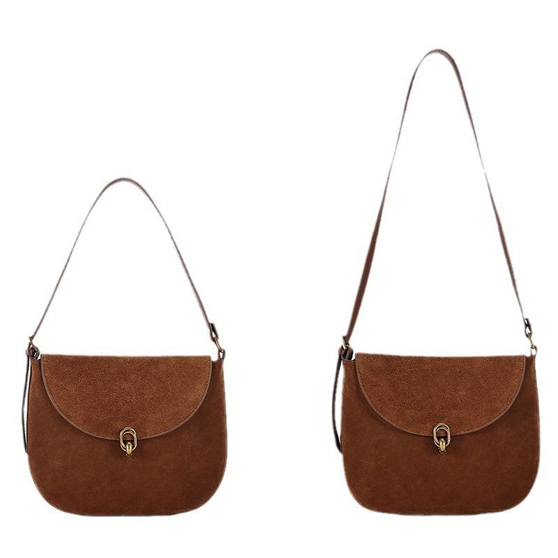 JOGUJOS new leather women's messenger bag high sense versatile women's armpit bag commuter bag women
