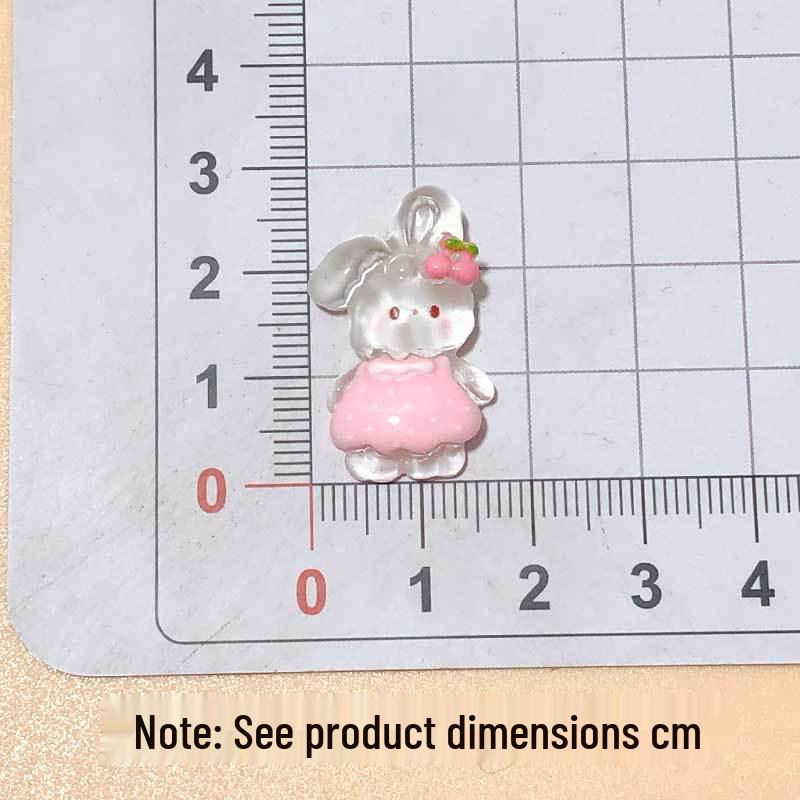 Cherry Blossom Resin Rabbit Hair Clip Accessories
