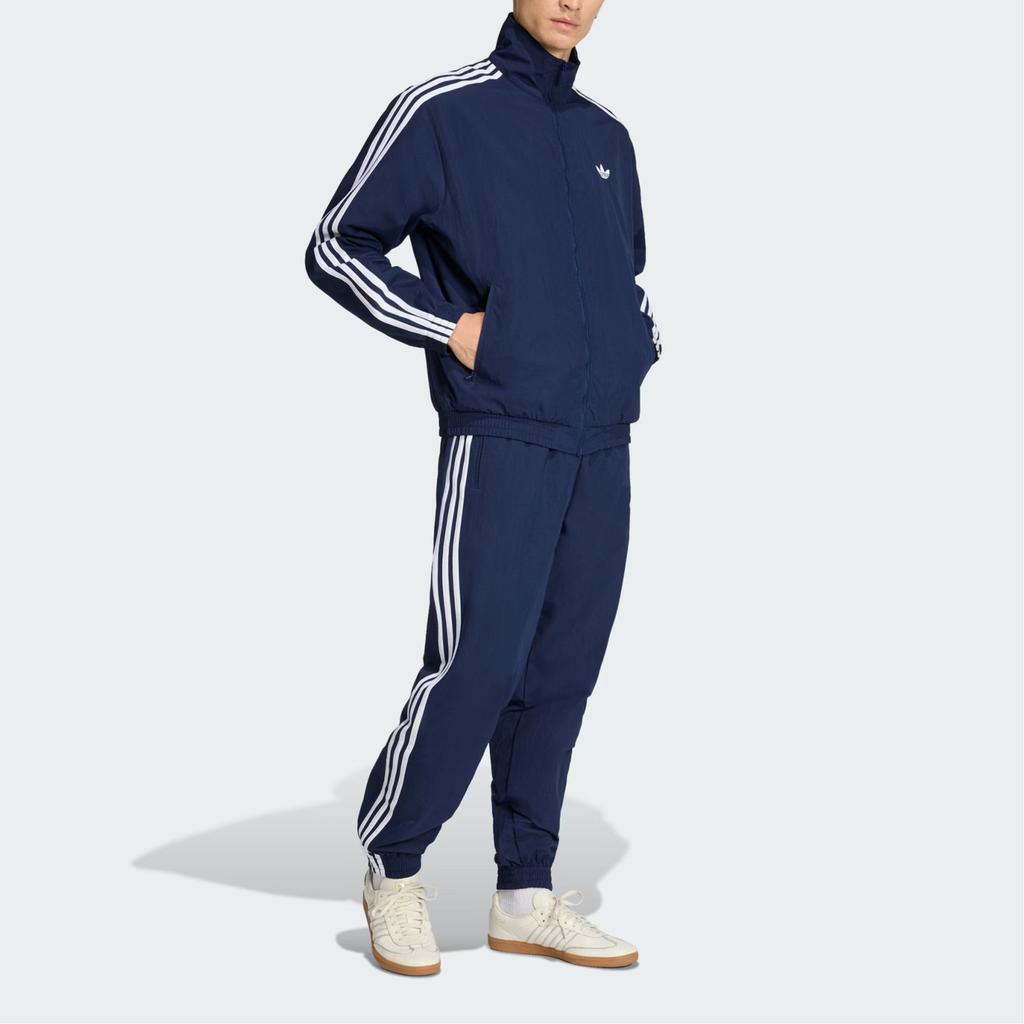 Adidas Originals Firebird Woven Three Stripe Stand Collar Zip Sports Long Sleeve Jacket Men Jackets KE1365