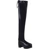 Shoetopia Women'S Flat Boots,Black,4 Uk