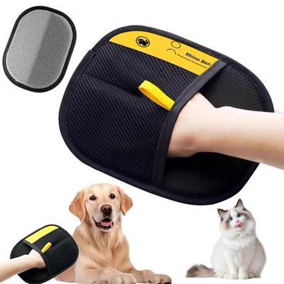 Elektrostatische Handschuhe Tierhaarentfernung Waschbar Wiederverwendbar Pflegehandschuhe Doppelseitiger Tierhaarentfernungshandschuh für Möbel Bett Couch Teppich Autositz