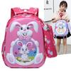 Breathable Nylon Backpack For Children Colorful Animal Patterns Unisex Primary School Bag