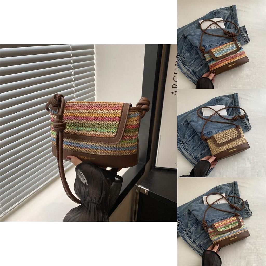 Stylish Retro Small Square Bag For Summer 2024 In Green Blue And Khaki For Trendy Everyday Use
