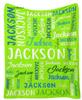 20 Colors Customized Children Adults Name Flannel Blanket Custom Personalized Day Gifts Blanket Cover Fleece Picnic Travel
