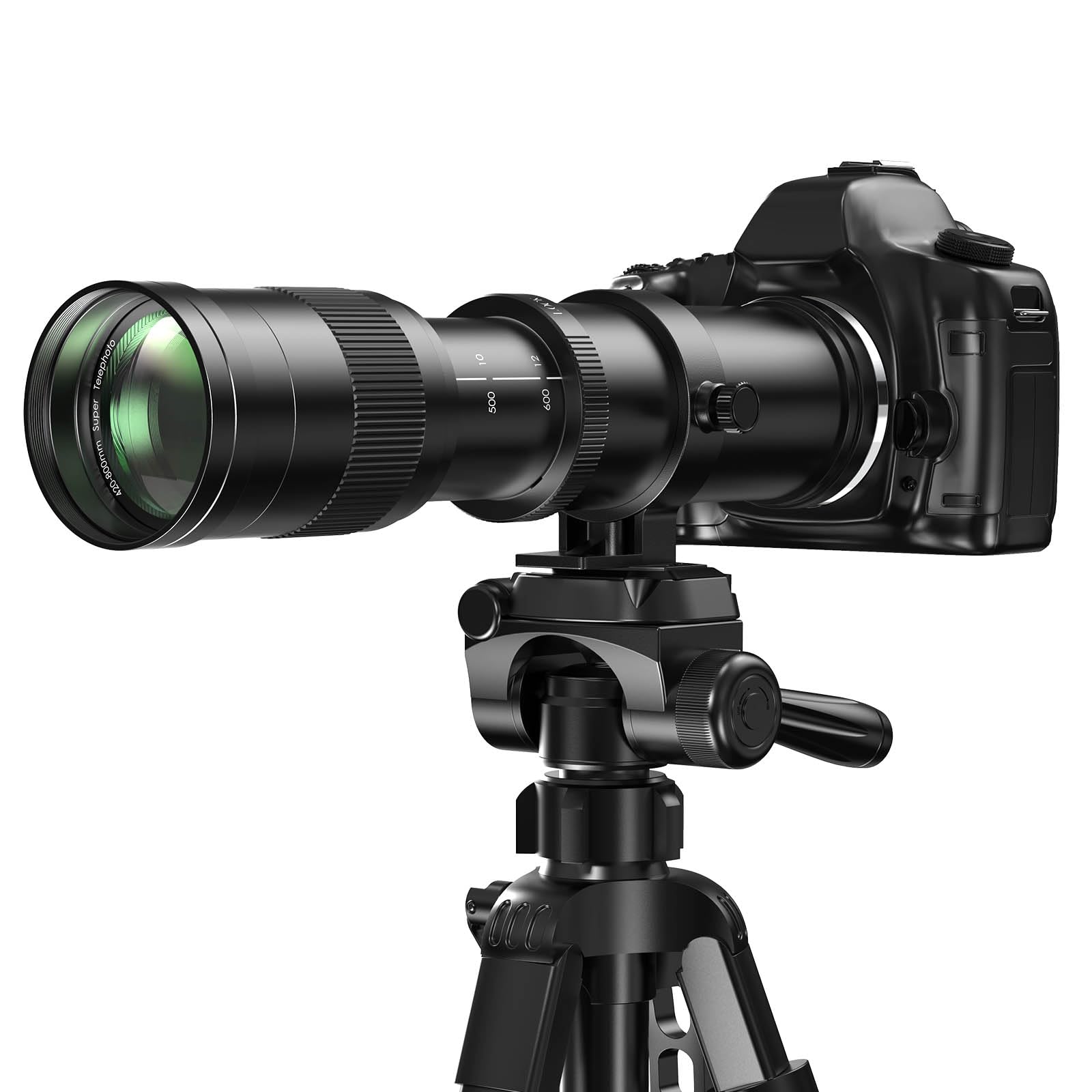 

LIGHTDOW Manual Telephoto Zoom RF Mount Compatible with Canon EOS Mark Mark Mirrorless Cameras 420-800mm F/8.3mm Lens, R/Ra/RP/R3/R5/R5 C/R5 II/R6/R6