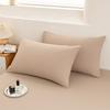 Class A pure cotton washed cotton yarn-dyed series single pillowcase solid color simple no bed sheet 48x74cm pillowcase