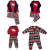 Cozy Christmas Family Matching Pajamas Set Deer Print Long Sleeve Winter Outfit