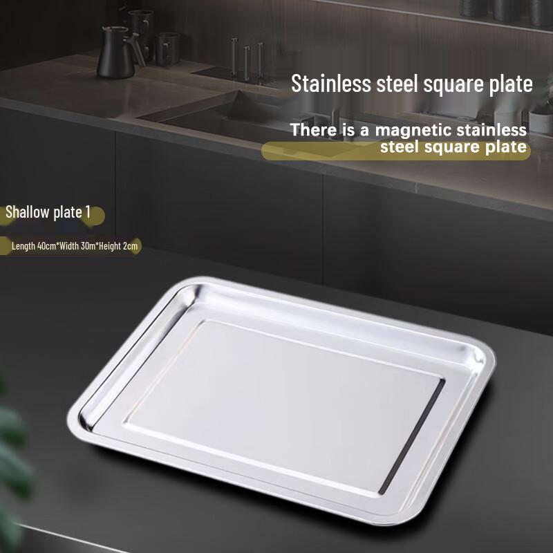 304 Stainless Steel Rectangular Serving Tray