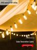 Edison Solar Papaya String Lights - Retro Outdoor Waterproof Decor