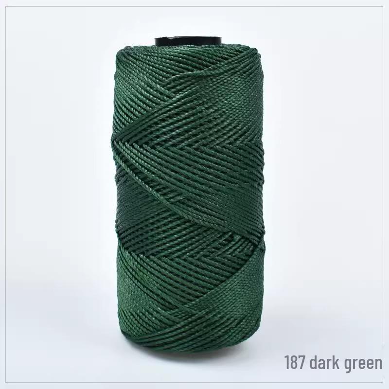 Chunky Wool & Ice Silk 3-Ply Yarn for DIY Crochet: Hand-Knitted Bag, Summer Hat, Shoes, and Seat Cushion