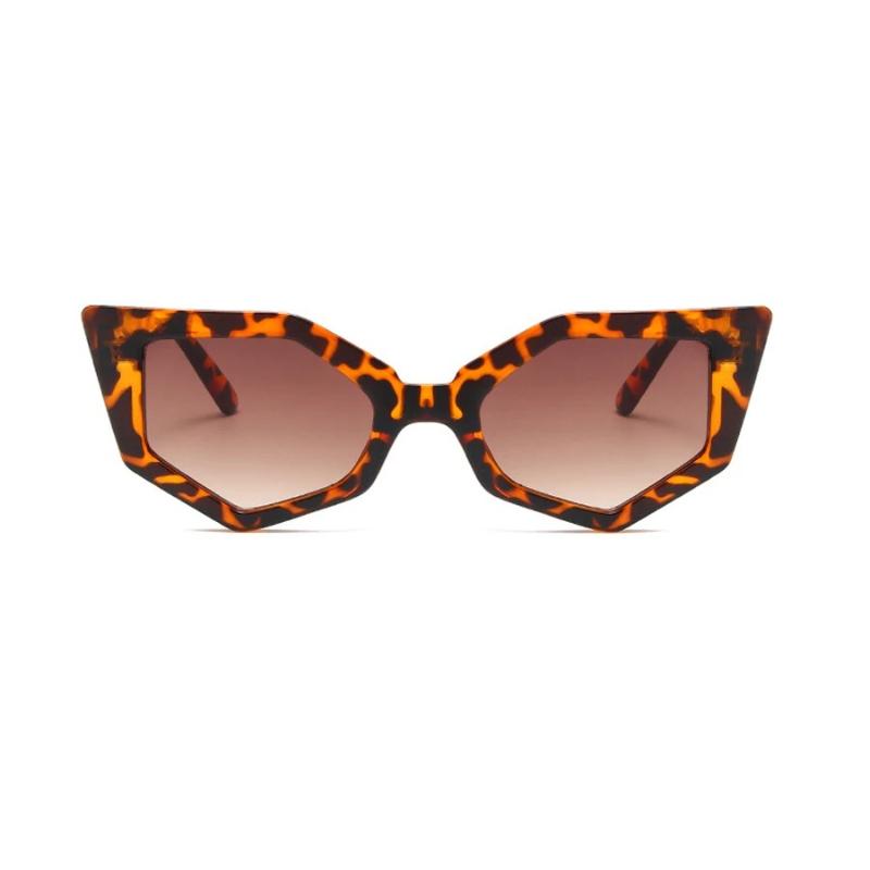 New In Fashion Cat Eye Sunglasses for Women Small Frame Tortoiseshell Design Live Broadcast Hip Hop Style Sun Glasses