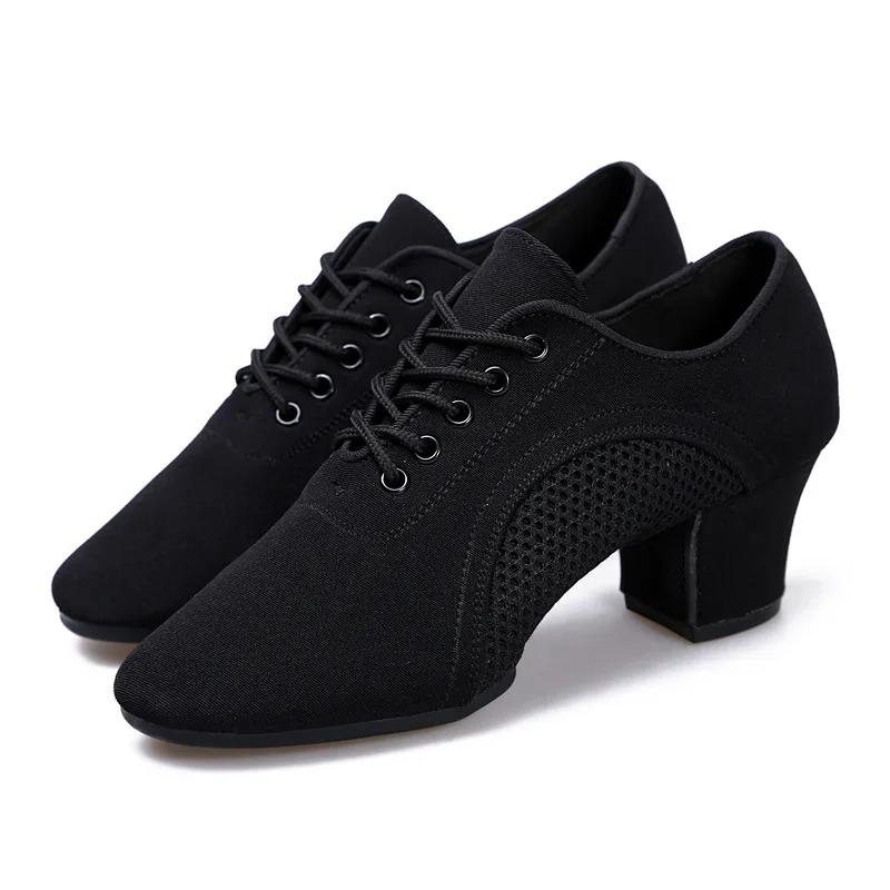  Latin Dance Shoes Jazz Ballroom Dancing Shoe Woman High Heels Children Training Modern Tango Women Sneakers Female ballet